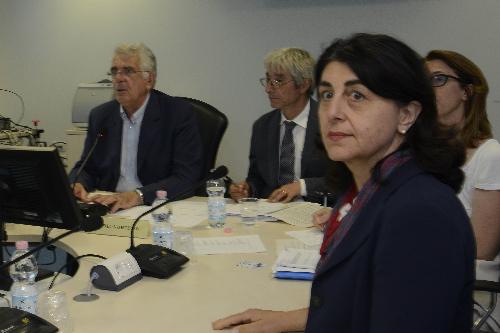 Mariagrazia Santoro (Assessore regionale Infrastrutture e Territorio) alla riunione del Consiglio delle autonomie locali (Cal) - Udine 04/07/2017